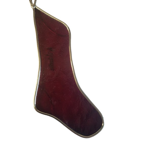 VTG Handmade Stained Glass Ornaments by Valentien Set of 2 Suncatcher Ornament - Picture 5 of 5